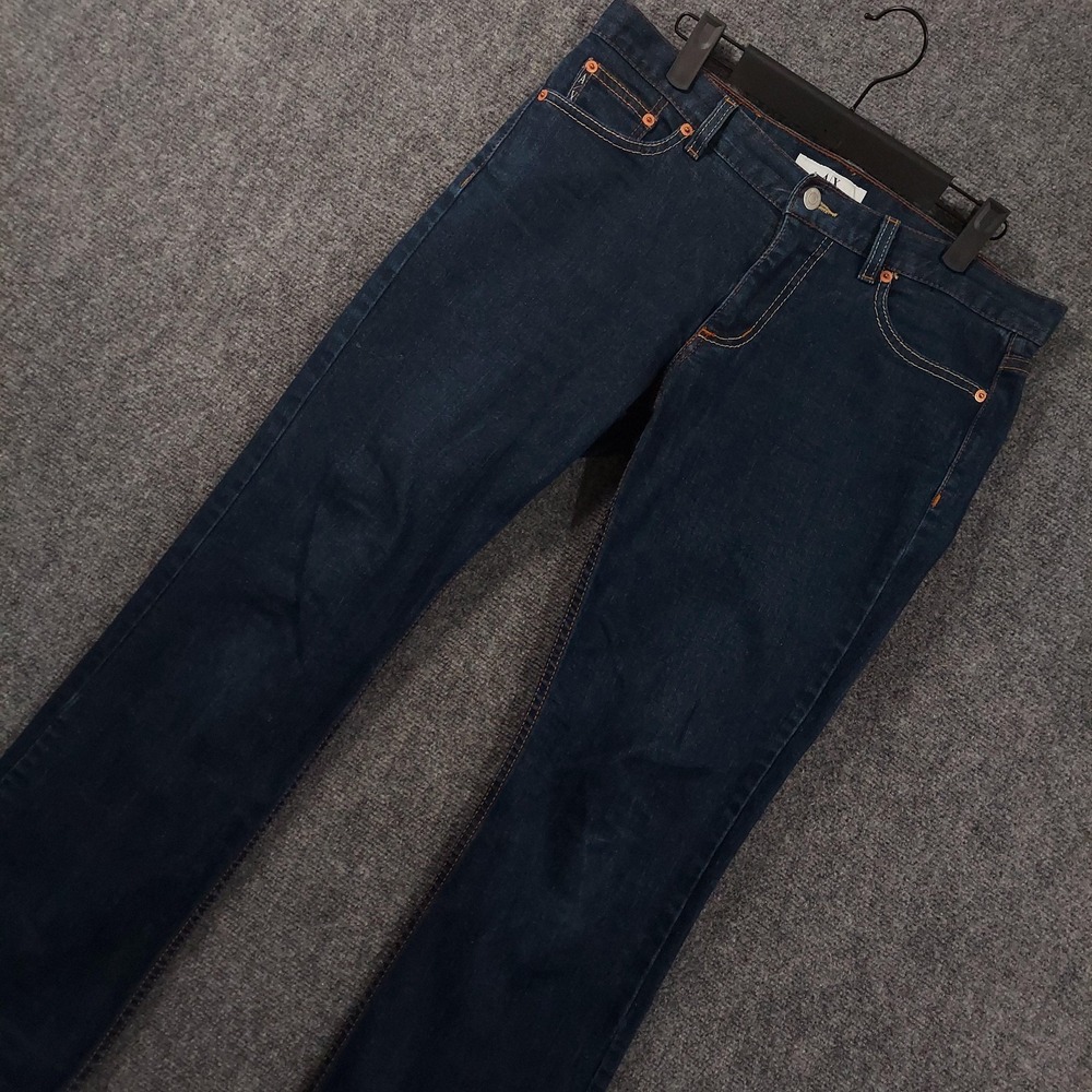 Armani Exchange Low Rise Bootcut Jeans Womens‎ 8 Short Petite Dark Wash Stretch